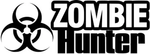 Zombie Hunter Biohazard langer Vinyl-Aufkleber Sticker - Größe & Farbe wählbar - Bild 1 von 2