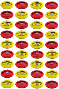 36 x AFL Footballs Edible Cupcake Toppers Birthday Party Decorations - Picture 1 of 1