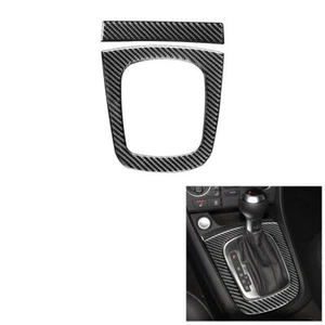 2Pcs For Audi Q3 2013-2018 Carbon Fiber Interior Gear Shift Panel Cover Trim - Bild 1 von 12