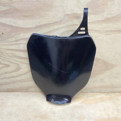 UFO Black Front Number Plate 3823 - Fits YAMAHA YZ125 YZ250 YZ250F YZ450F YZ426F Foto 1 de 4