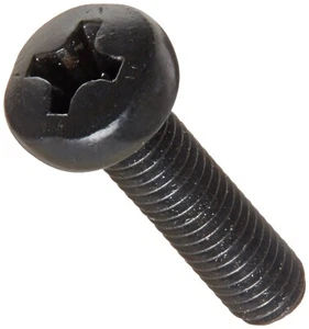 Qty 4,000 - M2.5-0.45 x 10mm DIN 7985A Metric Phillips Pan Machine Screw Blk Ox - Picture 1 of 2