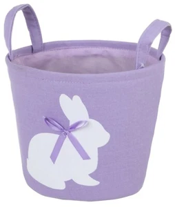 Decorative Fabric Basket - Purple - Picture 1 of 6