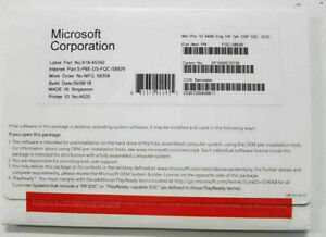 Official Microsoft Windows 10 Professional 64Bit DVD Disk Never Open