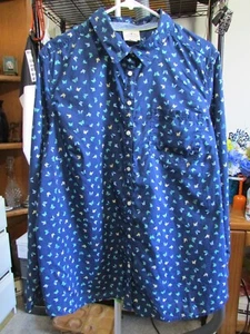 St. John's Bay Womans L/S Button Down Blouse 100% Cotton Plus Size 2X NWOT - Picture 1 of 6