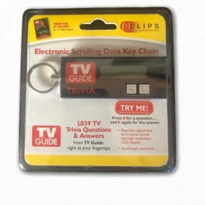TV Guide Electronic Scrolling Data Keychain 1039 TV Trivia Questions & Answers - Picture 1 of 3