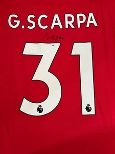 Camisa Gustavo Scarpa Firmada a Mano 22/23 Nottingham Forest PRUEBA EXACTA - Imagen 1 de 1