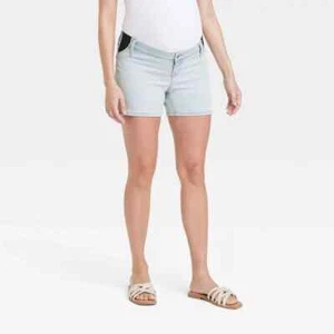 Under Belly Maternity Jean Shorts - Isabel Maternity by Ingrid & Isabel 12 - Picture 1 of 2