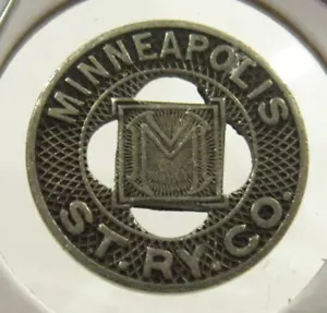 Minneapolis 1946, sin usar St. Ry. Co. Token de tranvía de tránsito - Minnesota Minnesota - Imagen 1 de 2