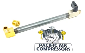 PORTER CABLE A17038 COMPRESSOR TANK DRAIN EXTENSION KIT 1/4'' MPT X 6'' LONG  - Picture 1 of 3