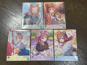 The Quintessential Quintuplets Ichiban kuji illustration board set of 5 set - Picture 1 of 10