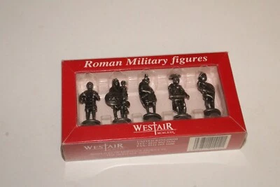 Paquete de 5 figuras militares romanas de metal fundido a presión WestAir MCMLXXII de colección West Air Foto 1 de 2