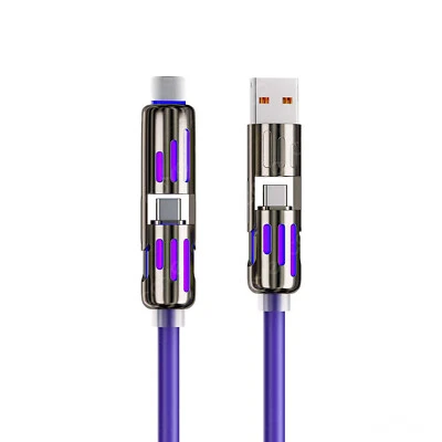 4 in 1 Multi-USB Charging Cable - MAX 240W Fast Charging/With USB A+ Type-C 40in - Image 1 of 4