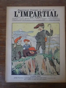 L'IMPARTIAL DE L'EST (genre Le Rire) Sept 1903 ill. Lebegue BLONDEAU Homme Noir - Picture 1 of 3
