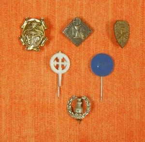 INSIGNIA PIN AGUJA IMPERDIBLE OFICINISTAS INGENIEROS CONGRESO EUCARISTIC VINTAGE - Picture 1 of 14