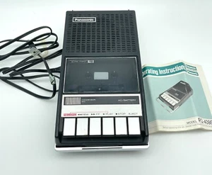 Panasonic RQ-409S Cassette Tape Player Recorder Japan W/ Condenser Mic *READ* - Picture 1 of 9