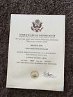 1996 Military Officer Chief Naval Operations Ronald W King Certificate Of Ret.