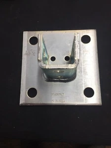 1 Powerstrut PS3033sq 4 Hole Square Post Base 6 x 6 x 3-1/2" FREE SHIPPING - Picture 1 of 11