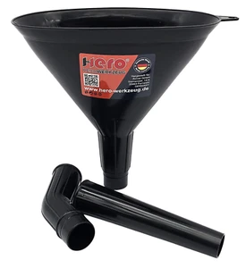HERO 3-tlg Einfülltrichter Kraftstofftrichter Öltrichter Oval Groß Trichter Sieb - Bild 1 von 8