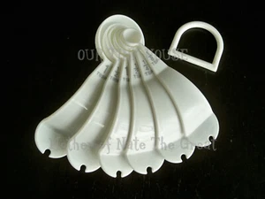 Vintage Tupperware Messlöffel Set 6 WEISS graue Markierungen D Ring grau Neu aus altem Lagerbestand - Bild 1 von 9