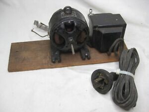 not tested antique vintage KNAPP TYPE O.K. toy motor mounted w/ transformer