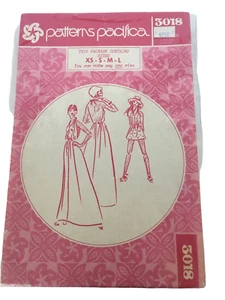 Patterns Pacifica Vintage Sewing Pattern 3018 Halter Dress Sun Dress XS S M L UC - Picture 1 of 8