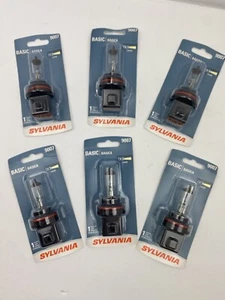 QTY 6 Sylvania Basic 9007 HB5 65/55W Head Light High Low Beam Plug Play DOT - Picture 1 of 3