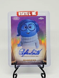 Phyllis Smith Sadness 2025 Topps Chrome Disney Authentic AUTO #AA-PS Purple #/75 - Picture 1 of 2