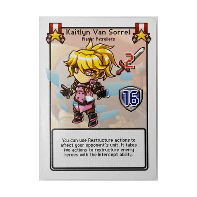 Level 99 Pixel Tactic  Pixel Tactics - HD Leader Card - Kaitlyn Van Sorr Bag NM - Image 1 of 2