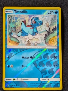 Totodile 18/73 - Shining Legends Reverse Holo LP Pokemon TCG - Picture 1 of 2