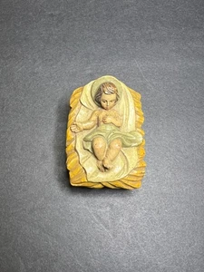 Estatuilla vintage de pesebre de resina de Anri Toriart Italia bebé Jesús 1,5 x 2" - Imagen 1 de 7