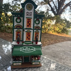 Reparto 56 Villaggio Neve Il Giardino Segreto Fiorista Edificio Dipinto a Mano con Scatola - Foto 1 di 7