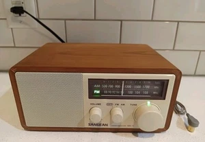 Sangean WR-11 AM/FM Aux - Table Top Wood Cabinet Radio w/ Accessories - CLEAN - Picture 1 of 9