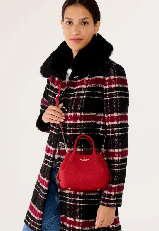 Kate Spade Dumpling Satchel Gray Leather Bag KI859 Crossbody Purse