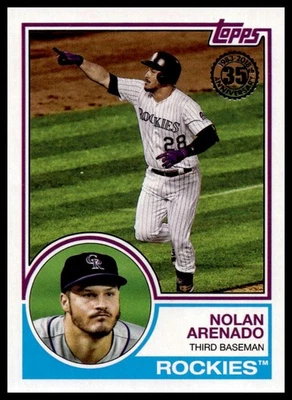 2018 Topps #83-58 Nolan Arenado 1983 Topps Baseball - Image 1 of 2