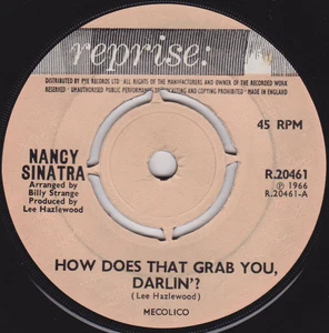 Nancy Sinatra - How Does That Grab You, Darlin'? (Reprise 1966) 7" vinyl VG - Bild 1 von 5