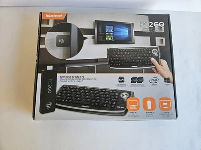 Hipstreet PC2GO Intel Atom 1.33GHz Quad Core 2GB RAM Windows 10 Keyboard - Image 1 of 4