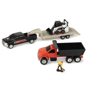 ERTL 1/64 Bobcat 5 Piece Construction Set Dump Truck, Trailer, Skid Loader 16502 - Picture 1 of 7