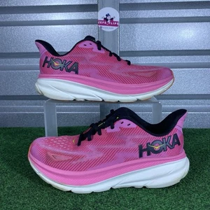 Hoka One One Clifton 9 Running Sneakers Shoes 1127896 RSRW Women Sz- Sz 8.5 B - Picture 1 of 10