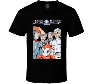 Silver Hawks 80s Cartoons Retro T Shirt - Picture 1 of 2