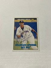 2016 Topps Heritage Minor League Edition Real One Orlando Arcia #ROA-OAR Auto