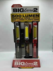 NEBO BIG Larry 2 500 Luman Work Light USA seller Authentic NEBO Red, Storm Gray
