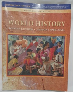 World History Volume II Since 1500 Sixth Ed Instructor's Edition*Scratched Cover - Foto 1 di 5