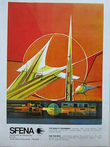 10/1972 PUB SFENA VELIZY EQUIPMENT AIRCRAFT FLIGHT CONTROLS INSTRUMENTS AD - Foto 1 di 1