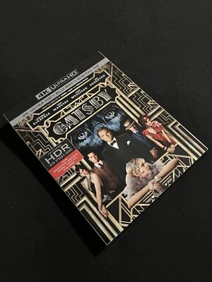 The GreaT GaTsBy: 4K+blu ray+d/c w/ “ULTRA RARE/OOP” Slipcover   🌟BRaND NeW🌟 - Image 1 of 4