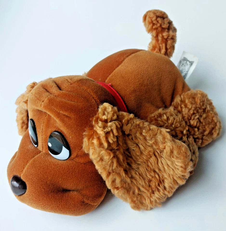 Jakks Pacific 2000 Animado Ladrando Cola Meneando Marrón LIBRA CACHORRO Cuello Rojo Foto 1 de 4