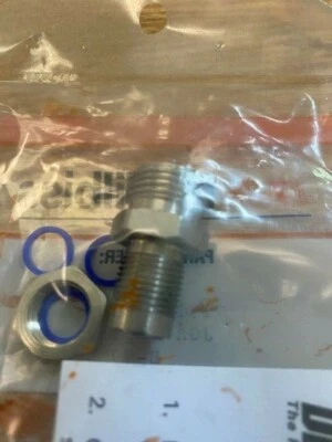 KIT DE ENTRADA Y TUERCA DE FLUIDO DEVILBISS PARA PISTOLAS PULVERIZADORAS JGA-4044 191942 B-99 Foto 1 de 3