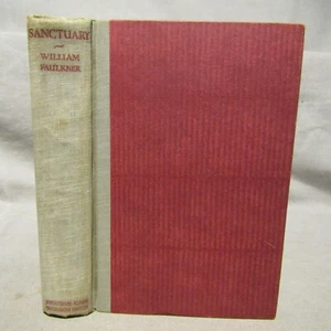 William Faulkner. Sanctuary 1st 1931 orig gray cloth and plum boards near fine - Picture 1 of 5