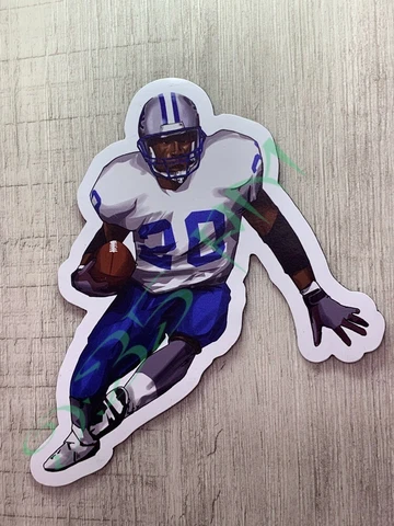 2021 BARRY SANDERS MAGNET VECTOR ART LIONS THROWBACK NFL Cover