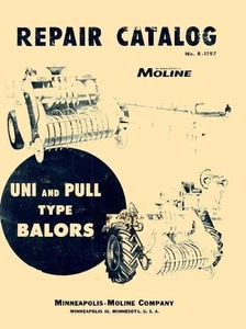Manual de piezas de reparación de empacadora Minneapolis Moline UNI PULL - Imagen 1 de 1