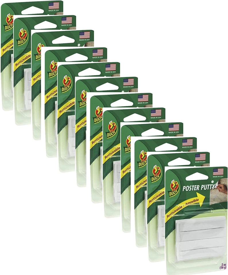 Плакат замазка, съемный/многоразовый, нетоксичный, 2 унц/12 упаковка - Изображение 1 из 1